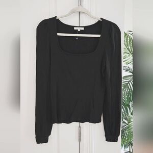 Z Supply Black Ribbed Women's Top